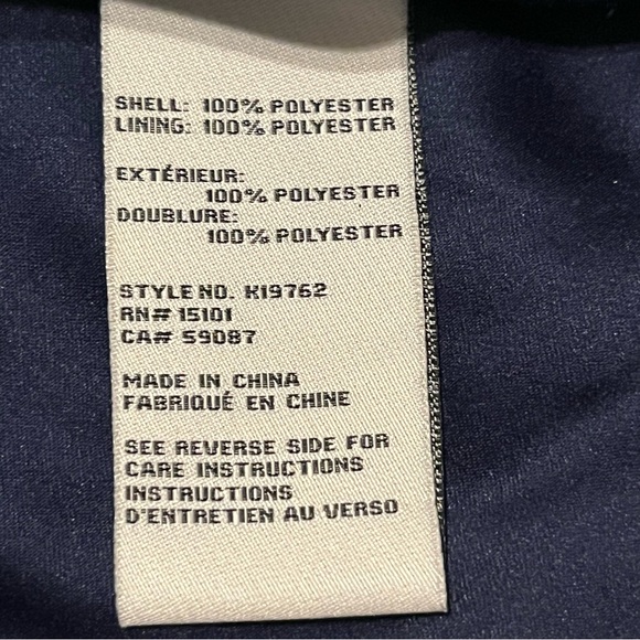 Kate Spade New York Blue Rain Coat Navy Blue Medium - Picture 6 of 6